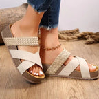 Braided Platform Beach Sandals – Lightweight & Ultra Comfortable