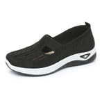Orthopedic Shoes for Women,Women's Go Walking Slip on Foam Shoes Arch Support Woven Breathable Soft Sole Shoes